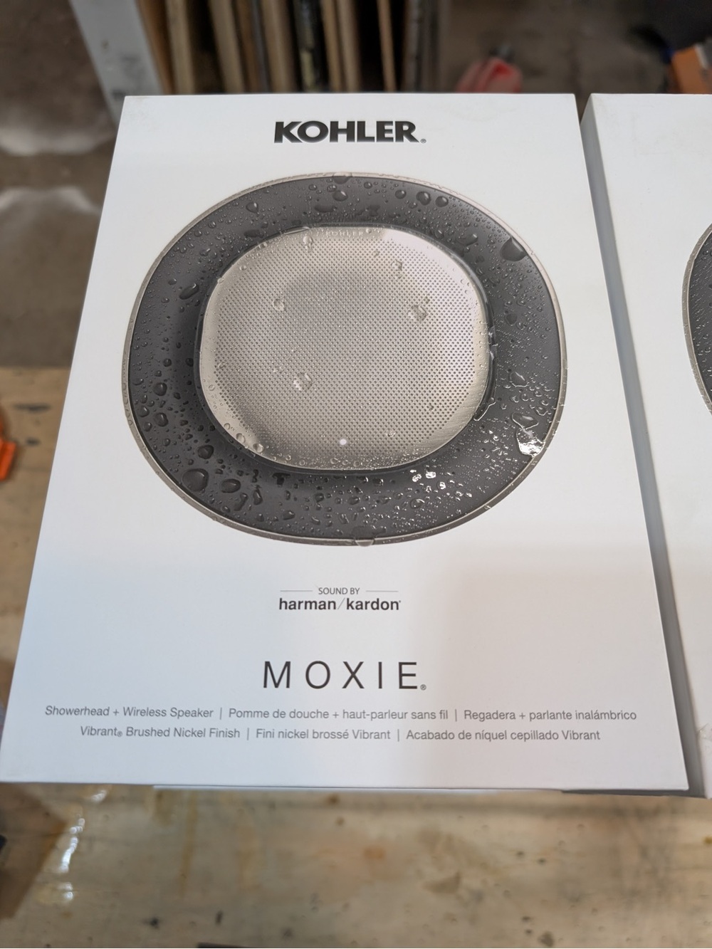 Kohler Moxie Showerhead with Wireless Speaker - Brushed Nickel